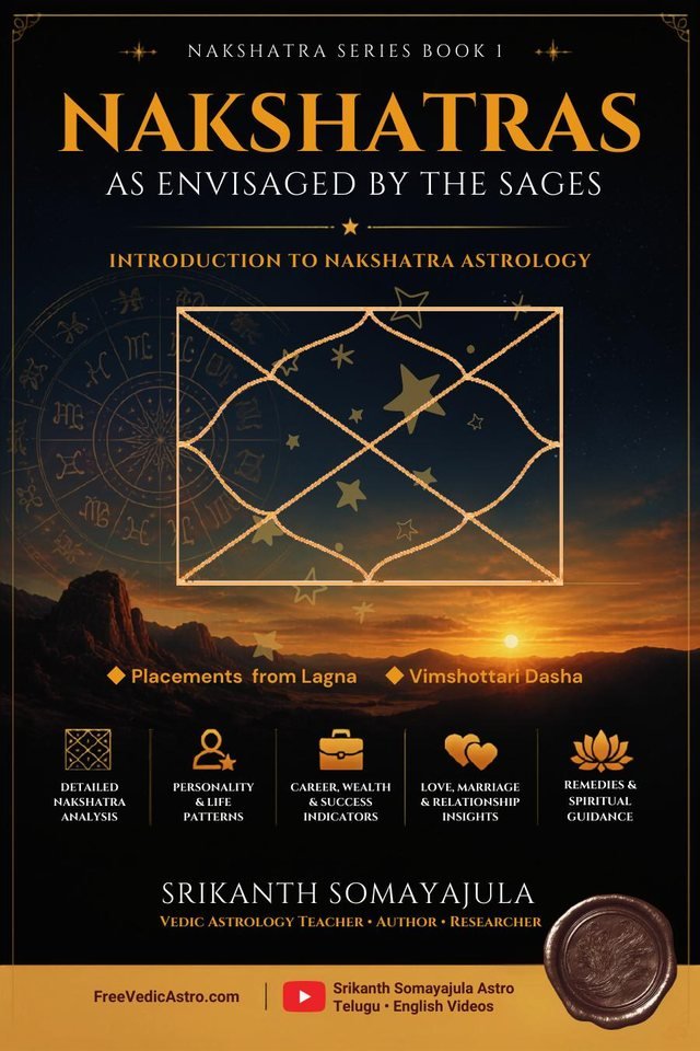 Cover of Nakshatras: As Envisaged by the Sages, Book 1 introduction, English edition